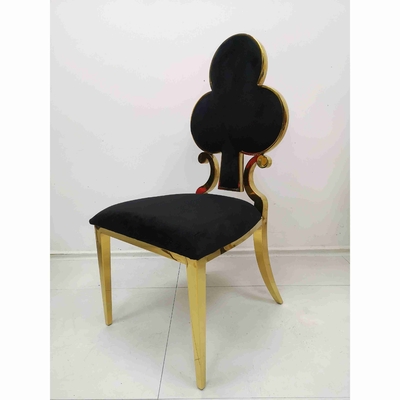 Poker Flower Ghế ăn bọc nệm Khung thép không gỉ 201 W50xD65xH92cm