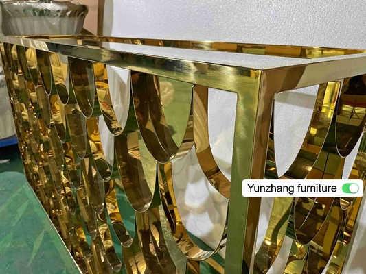 Bàn điều khiển bằng kim loại màu vàng Bảng điều khiển 150cmx40cmx80cm 201SS