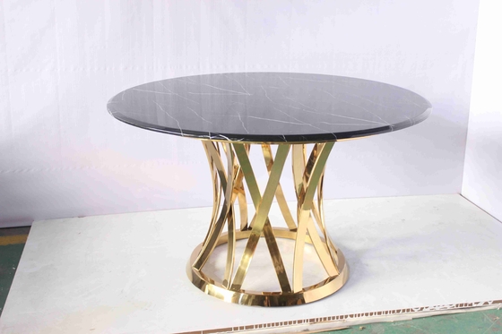 Bàn tròn sang trọng trung tâm Bàn bên với mặt trên bằng đá cẩm thạch