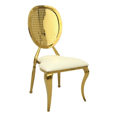 Giá tốt Atrovirens da màu trắng PU ghế lễ cưới ghế thuê trực tuyến