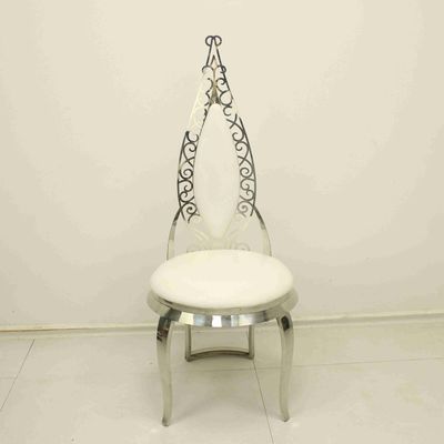 Giá tốt Ghế ăn thanh lịch hàng đầu bằng da cho sự kiện Chân chống oxy hóa SS trực tuyến