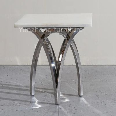 Giá tốt. Nội thất khách sạn Sofa Side End Table Line Sense Silver Low Key Design trực tuyến