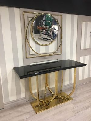 Giá tốt. Black Marble Console bàn làm bằng tay đồ nội thất phòng ăn sang trọng trực tuyến
