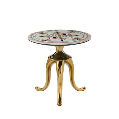 Giá tốt Thiết kế châu Âu đồ nội thất phòng khách Thổ Nhĩ Kỳ thủy tinh cà phê trà di động trên cùng bàn bên cà phê trực tuyến