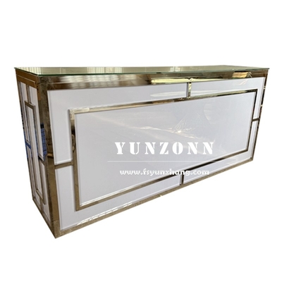 Đồ nội thất khách sạn thiết kế thời trang hiện đại Wine Bar Table Silver Event Party High Bar Counter