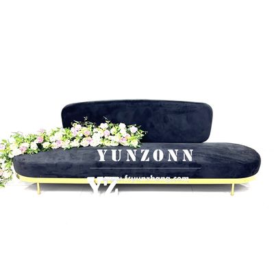 Ghế sofa thư giãn kiểu dáng hiện đại, sang trọng bằng nhung đen cao cấp, hoàng gia, dạng mô-đun cho phòng khách và khách sạn