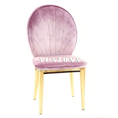 Giá tốt Nhà máy trực tiếp đồ nội thất đám cưới sang trọng khách sạn nhà hàng kim loại vàng chân thép ghế ăn trực tuyến