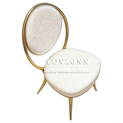 Giá tốt Chiếc ghế vàng bằng thép không gỉ cao cấp cho các bữa tiệc cưới ngoài trời trực tuyến