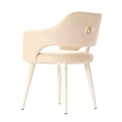 Giá tốt Ghế ăn của nhà thiết kế hiện đại Bắc Âu Model Room Metal Leisure Chair đơn giản và sang trọng Khách sạn Nhà hàng ghế ăn trực tuyến