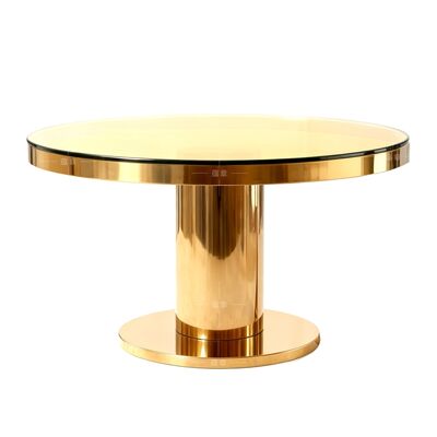 Giá tốt Đèn phòng khách tròn tối giản hiện đại Bàn ăn sang trọng Bàn kính sáng tạo Bắc Âu cho đám cưới trực tuyến