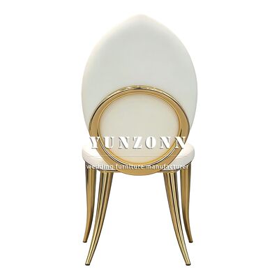 Giá tốt Ghế ăn tiệc cưới bằng da PU màu vàng tròn hiện đại cho thuê đồ nội thất khách sạn sang trọng trực tuyến