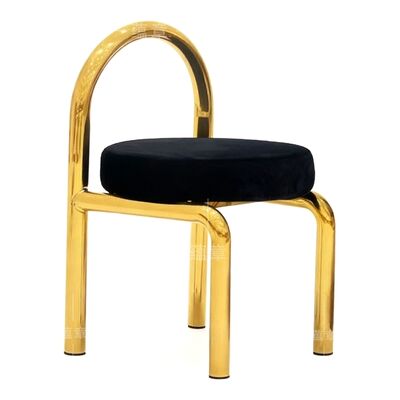 Giá tốt Ghế ăn khách sạn bằng kim loại bọc đệm bằng thép không gỉ nặng trực tuyến