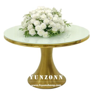 Giá tốt Bàn Ăn Tròn Sang Trọng Mạ Vàng Thép Không Gỉ Mới Về Dùng Cho Tiệc Cưới Sự Kiện trực tuyến