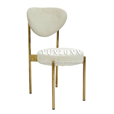 Giá tốt Nhà sản xuất Bán buôn Nội thất Đám cưới Vàng Bán Ghế Kim loại Sang trọng Inox cho Sự kiện trực tuyến