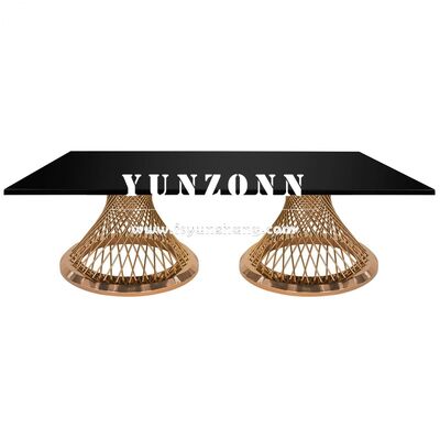 Giá tốt Bàn Tiệc Cưới Thép Không Gỉ Mạ Vàng Hình Chữ Nhật Thiết Kế Kim Loại Hiện Đại Cho Nhà Hàng, Quán Ăn, Tiệc Tùng, Khách Sạn, Hội Trường trực tuyến