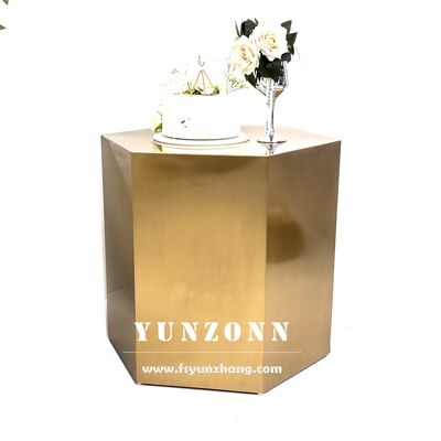 Giá tốt Bàn bánh kim loại hình lục giác hiện đại Thiết kế mới đồ nội thất vườn nhà với ứng dụng ngoài trời để ngồi trực tuyến