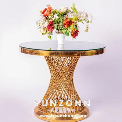 Giá tốt Bàn Bánh Cưới Nội Thất Thương Mại với Khung Thép Không Gỉ và Chân Tổ Ong Trang Trí Tiệc Cưới Trang Trí Sự Kiện trực tuyến