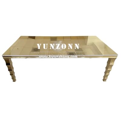 Giá tốt Bàn Tiệc Vuông Chữ Nhật Chịu Lực Lớn Sảnh Tiệc Bàn Ăn Vàng Deco Washington Đồ Nội Thất Khách Sạn Sự Kiện Tiệc trực tuyến