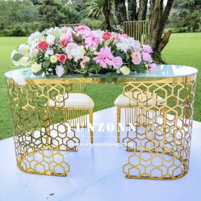 Giá tốt Bàn Oval Sang Trọng Bán Chạy Thiết Kế Rỗng Thép Không Gỉ Hiện Đại Dùng Cho Phòng Ăn Ngoài Trời Khách Sạn và Nhà Bếp Tiệc Cưới trực tuyến