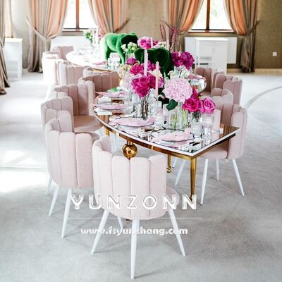 Giá tốt Mẫu Ghế Ăn Bọc Nhung Phong Cách Hoàng Gia Sang Trọng Cho Tiệc Cưới, Sảnh Tiệc, Có Thể Tùy Chỉnh Hình Dáng Ngón Tay trực tuyến