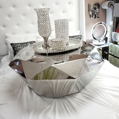 Giá tốt Bàn trà nâng thông minh Luxury Diamond hiện đại, nội thất kim loại bền bỉ với thép không gỉ cho phòng khách trực tuyến