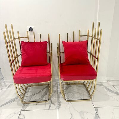 Giá tốt Thiết kế mới Tiệc cưới Hoàng hậu Ngôi vàng Throne ghế lồng chim ghế sofa ghế trang trí cho bữa tiệc trực tuyến