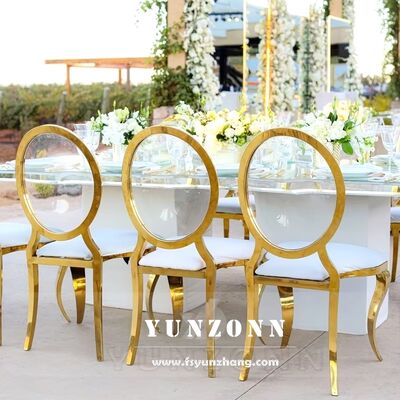 Giá tốt Ghế bành da hình chữ O bằng acrylic trong suốt màu vàng sang trọng hiện đại cho phòng ăn khách sạn trực tuyến