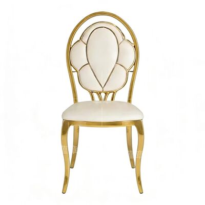 Giá tốt Luxury Modern Gold Round Back Armchairs Thang ghế khách sạn thép không gỉ cho các sự kiện đám cưới trực tuyến