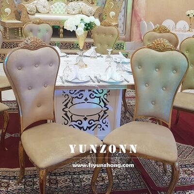Giá tốt Luxury Royal Crown Head Wedding Chair Event Venue ghế ăn trắng và vàng trực tuyến