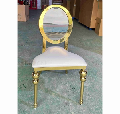 Ghế sự kiện Acrylic Back Ghế ăn cho thuê đồ nội thất vàng SS